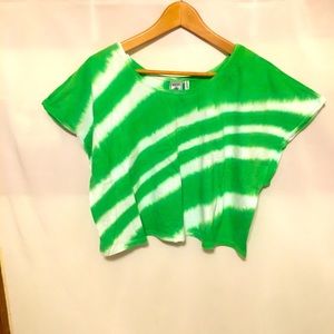 Juniors Dye Crop Top Shirt